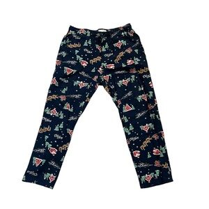 Old Navy Christmas Navy Match The Fam Pajama Bottoms, Size Small